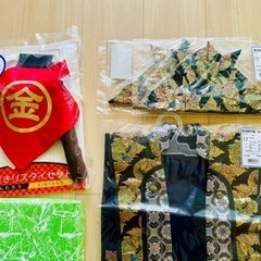 【美品】飾り用陣羽織（兜付） 2枚セット　おまけつき　こどもの日　の画像