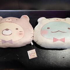 【新品】すみっコぐらし おうちでくまカフェ もちもちフェイスクッ...