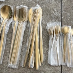 新品　ステンレスカトラリーセット　30本の画像
