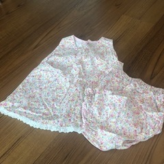 ベビーワンピース2枚セット80の画像