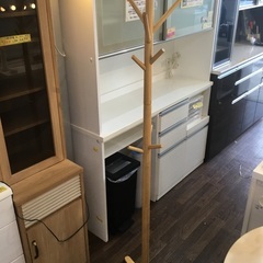 配達可【ツリー　コートスタンド】クリーニング済み【管理番号12804】