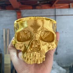 ドクロの器（金・銀）の画像