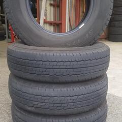 タイヤ代工賃全部込み！ 195／80R15 ダンロップ SP175N 107／105L 中古LTタイヤ4本セット！