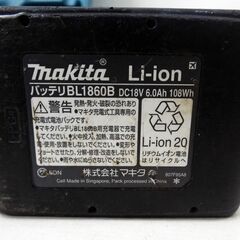 makita マキタ 充電式インパクトレンチ TW1001D 工具 バッテリー BL1860B・充電器付き☆質屋・リサイクルマート宇部店☆ の画像