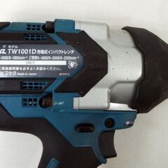 makita マキタ 充電式インパクトレンチ TW1001D 工具 バッテリー BL1860B・充電器付き☆質屋・リサイクルマート宇部店☆ の画像
