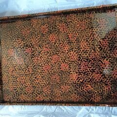 津軽塗大判お盆の画像