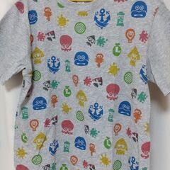 ユニクロ 140cm スプラトゥーンＴシャツ グレー