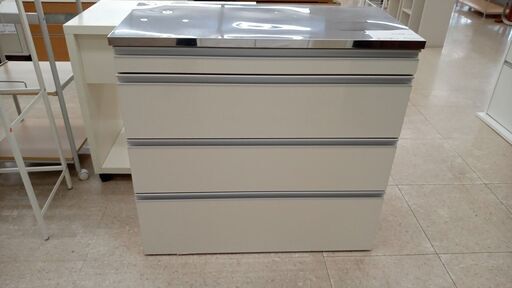 ★ジモティ割あり★  カウンター 白 H85×D45×W90 クリーニング済み TJ5581