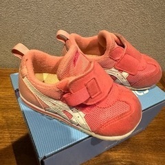 asics アシックス　スニーカー　ピンク　14.0cmの画像