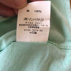ラルフローレン　ボタンダウンシャツ　女性用長袖（淡い緑色）の画像
