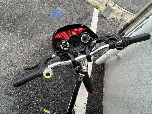 ★【マイパラス】折りたたみ自転車 22インチ 6段変速 [赤] ?自社配送時?代引き可?※現金、クレジット、スマホ決済対応※   