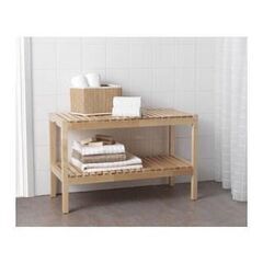 【値下げ済】IKEA MOLGER モルゲル ベンチ/シェルフ【美品】の画像