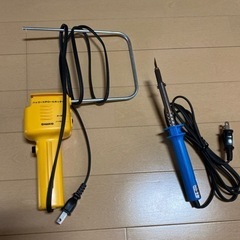 決定　
発泡スチロールカッターとはんだごての画像