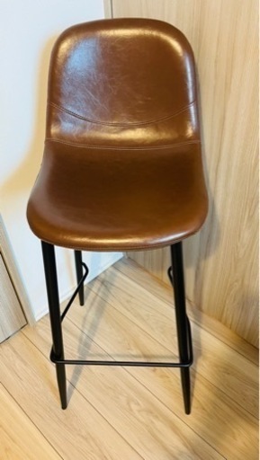 ハイチェア2脚・ハイテーブル1台 家具 ダイニングセット