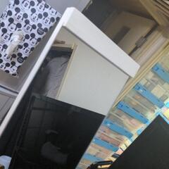 折りたたみ式スタンドミラーの画像
