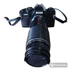 (中古)RICOH XR7 一眼レフ フィルムカメラ 望遠レンズ付き