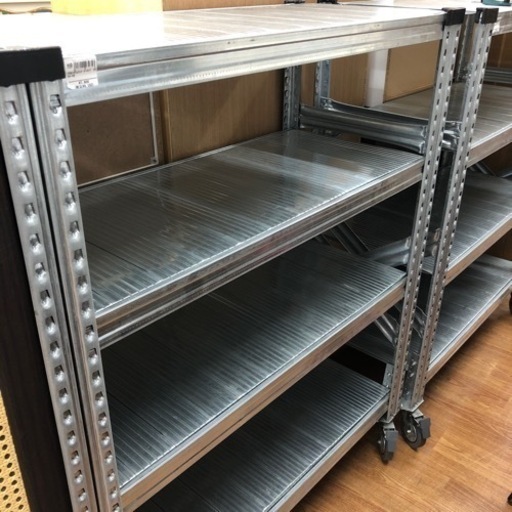 メタルシステムラック  ロータイプ　キャスター付き