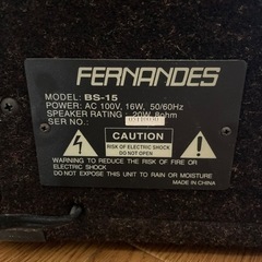 ベースアンプ　fernandes BS-15の画像