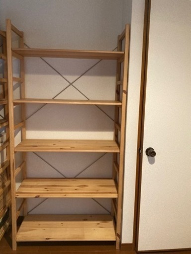 無印良品　パイン材ユニットシェルフ①