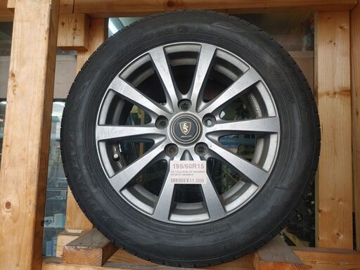 195/60R15 Dunlop / Manaray sports  4本 7分山
