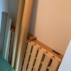 ニトリ セミダブルベッド1式の画像