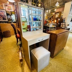 《売約済》【池上店】ドレッサー　三面鏡　メイク　化粧　姫系　鏡　...
