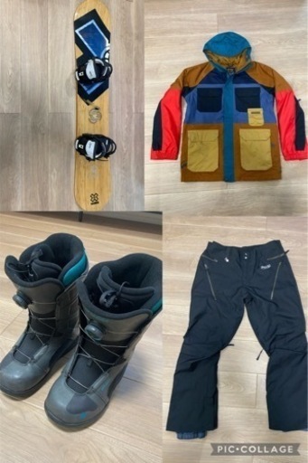 スノーボード、ウェア、ブーツ　セット