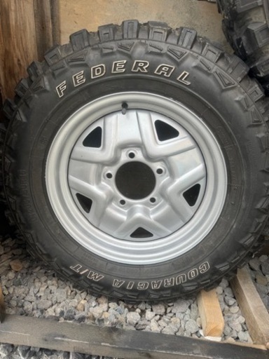 決まりました。値下げ　ジムニー　マッドタイヤ