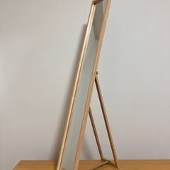 【SOLD OUT】家具スタンドミラー/姿見/ウッド ナチュラル