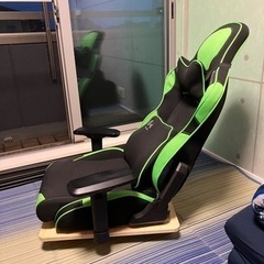 ジャンク品使用可　Bauhutte ( バウヒュッテ ) ゲーミング座椅子 GX-570-GNの画像