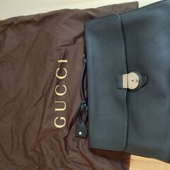 美品　GUCCI/グッチ　レザーブリーフケース　ビジネスバッグ ...