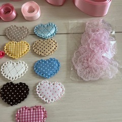 手作りヘアゴムセット 女の子の画像