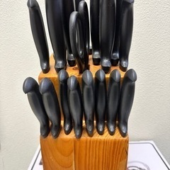 ファインエッジプロ 木製ブロック 18ピース ナイフセット ロット