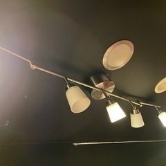 IKEA シーリングスポットライト 5スポット, ニッケルメッキの画像