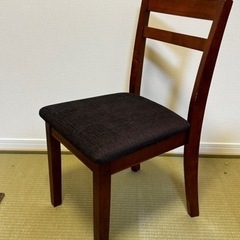 【美品】ニトリ ダイニングチェア(PRT DBR)①の画像