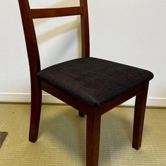 【美品】ニトリ ダイニングチェア(PRT DBR)①の画像