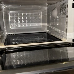 【使用感キズあり】アイリスオーヤマ 電子レンジ18L フラットテーブル ミラーガラス の画像