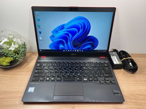 希少タッチパネル赤色〉 03273 富士通 LIFEBOOK U938/S i5 ８GB / SSD 256GB 第7世代 Windows11 Office 軽量