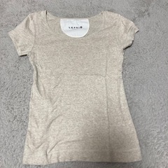 LEPSIM バラ売り可能　半袖　ベージュ　ボーダーの画像