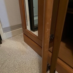 靴箱　鏡付き　の画像
