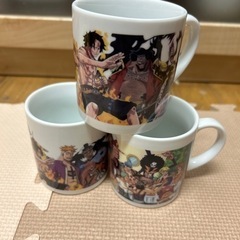 ワンピースのマグカップ3個