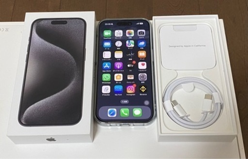 iPhone15 Pro[128GB] SIMフリーブラックチタニウム【 …