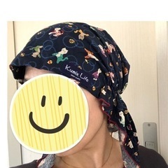 バンダナキャップ　医療用ケア帽子　シェフズキャップ調理帽　スカー...