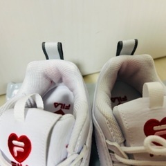 FILA 24.5cm フィラ DISRUPTOR II WEDGE HEART ディスラプター ウェッジ ハート WHITE/PINK ホワイト/ピンク スニーカー シューズ　の画像