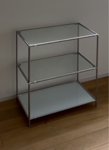 ガラス棚　三段　モジュール家具