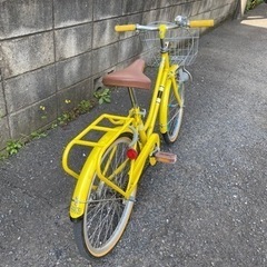 [終了]子供用自転車　20インチ（黄色）の画像