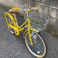 [終了]子供用自転車　20インチ（黄色）の画像