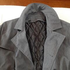 メンズ　Pコート　M　グレー　(株)ポイント　の画像
