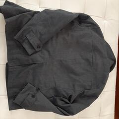 メンズ　Pコート　M　グレー　(株)ポイント　の画像