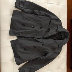 メンズ　Pコート　M　グレー　(株)ポイント　